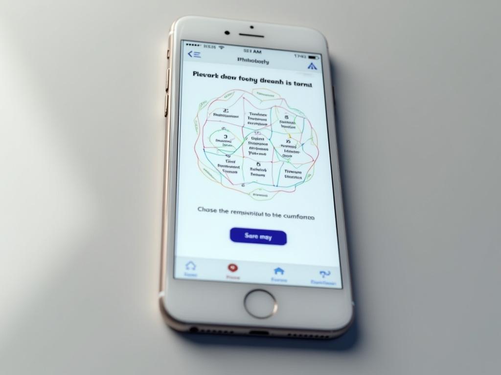 Interactive philosophy game showing logic puzzle on iPhone